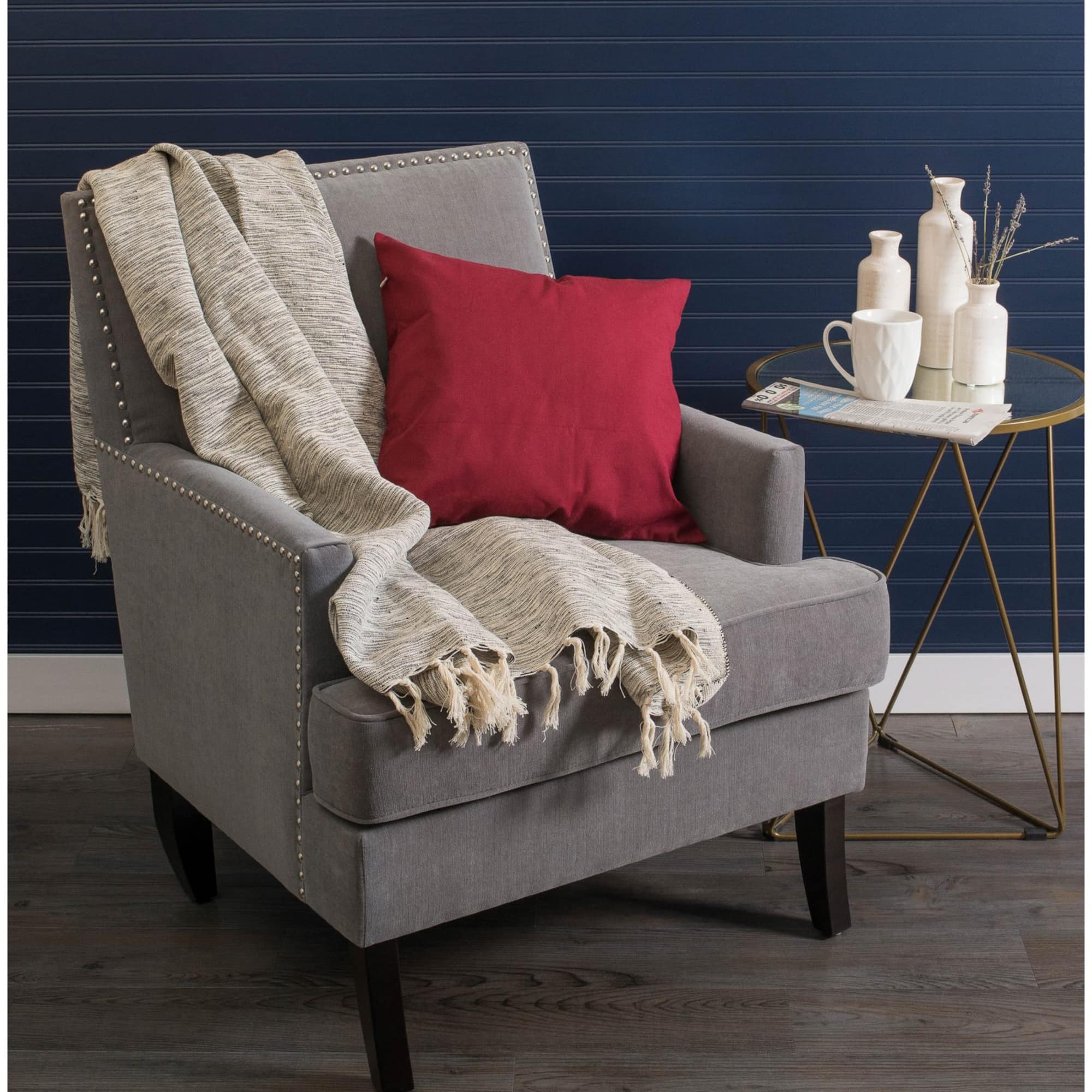DII® Black Variegated Throw